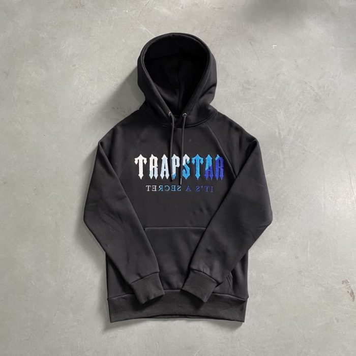 Set Trapstar Chenille Black/Blue - Image 2