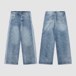 Jeans Balenciaga Striped Blue Denim BL031 - Image 5
