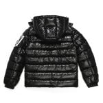 Jacket Puffer Moncler Black with Hood MCL009 - Image 2