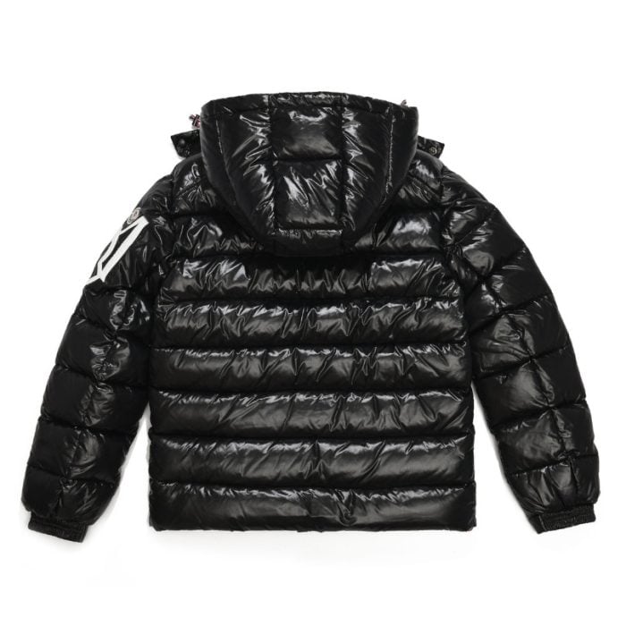 Jacket Puffer Moncler Black with Hood MCL009 - Image 2