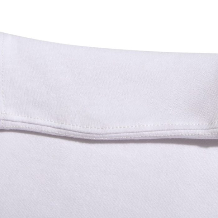 T-shirt Moncler White Logo Crewneck MCL028 - Image 7