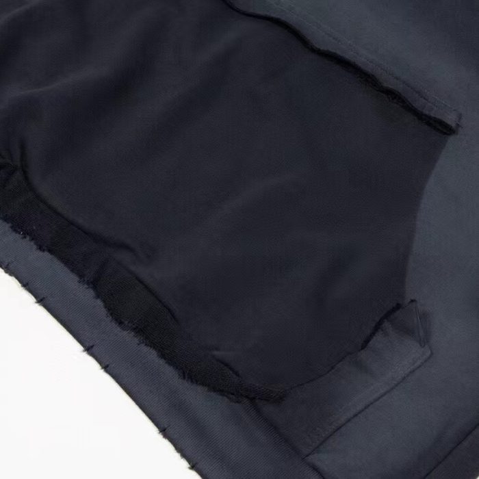 Hoodie Balenciaga BB Distressed Logo Black BL063 - Image 8