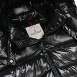 Jacket Puffer Moncler Black with Hood MCL009 - Image 9
