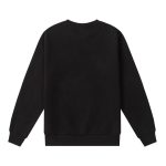 Sweatshirt Prada Black Logo Crewneck PD045 - Image 2