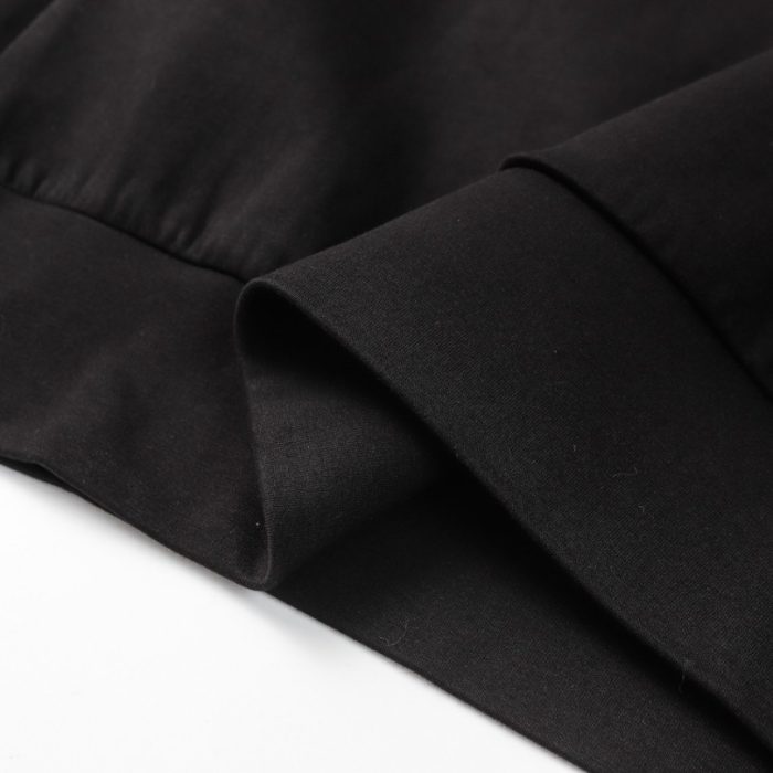 Sweatshirt Prada Black Logo Crewneck PD045 - Image 7