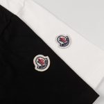 T-shirt Moncler Logo Black and Pink MCL004 - Image 5