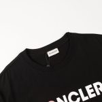 T-shirt Moncler Logo Black and Pink MCL004 - Image 8