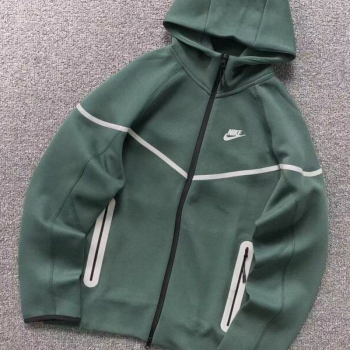 Set Nike Tech Fleece Green (Reflective) NK056 - Image 4