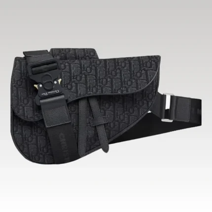 Bag Dior Oblique Black Canvas DO036 - Drip Slum