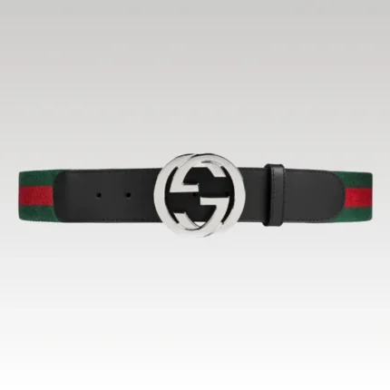 Belt Gucci GG Stripe Black GC010 - Drip Slum