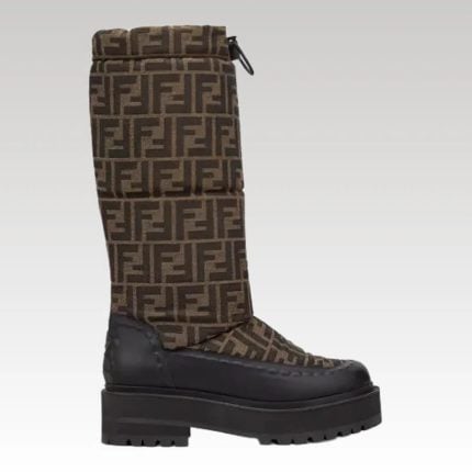 Fendi Boots Mid-Calf Brown FDW004 - Drip Slum