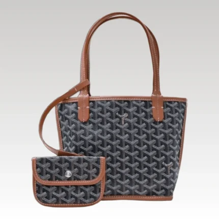 Goyard Anjou Mini Bag Black/Brown GYD017 - Drip Slum