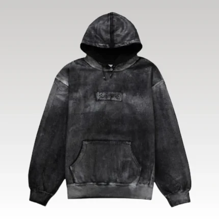 Hoodie Supreme Washed Black SP066 - Drip Slum
