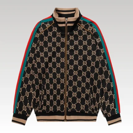 Jacket Track Gucci GG Monogram Black GC105 - Drip Slum