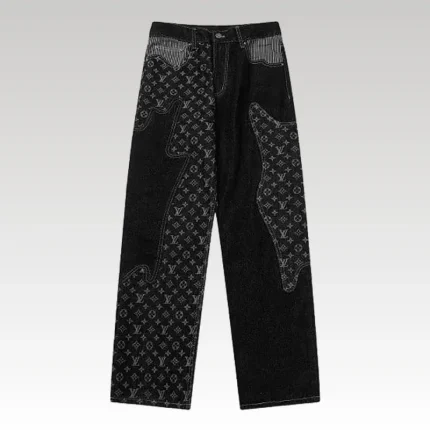 Jeans Louis Vuitton x Nigo Monogram Patchwork Denim - Drip Slum