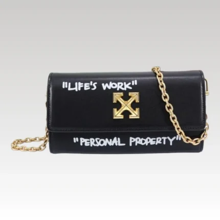 Jitney Slogan-Print Wallet Off-White OFF033 - Drip Slum