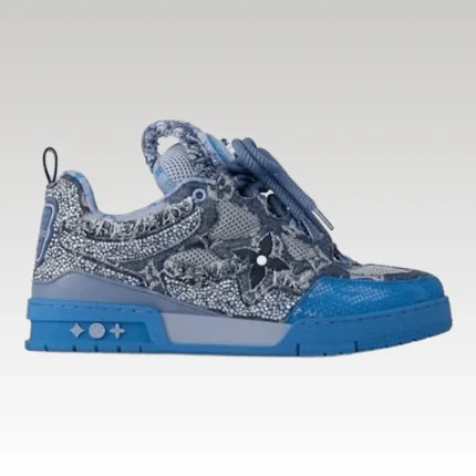 Louis Vuitton Skate Sneaker Blue Swarovski Monogram - Drip Slum