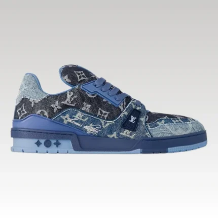 Louis Vuitton Trainer Monogram Denim Blue - Drip Slum