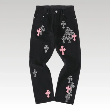 Pants Chrome Hearts Jeans Cross Patch CH114 - Drip Slum