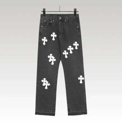 Pants Chrome Hearts Jeans Cross Patches CH126 - Drip Slum