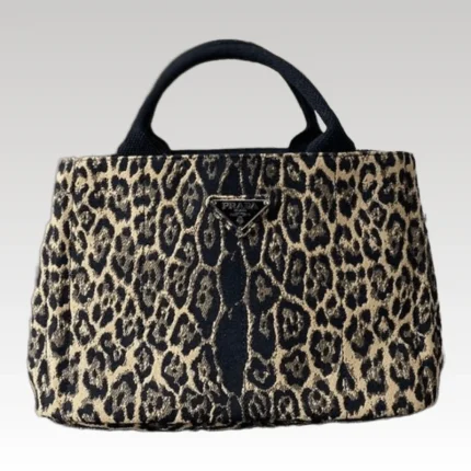 Prada Canapa Leopard Tote Bag PD089 - Drip Slum