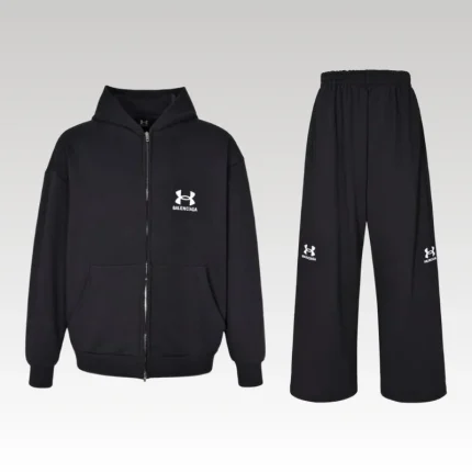 Set Balenciaga Logo Track Jacket and Hoodie BL078 - Drip Slum