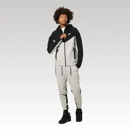 Set Nike Tech Fleece Gray/black 2023 (New Season) - Drip Slum