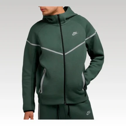 Set Nike Tech Fleece Green (Reflective) NK056 - Drip Slum