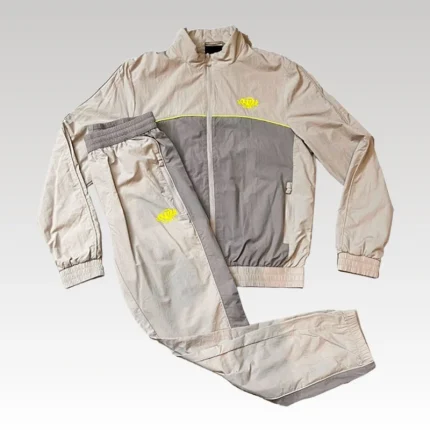 Set Syna Gray and Yellow Track Jacket and Pants SN002 - Drip Slum
