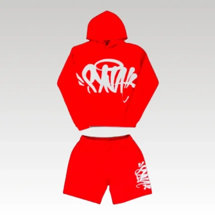 Set Team Syna Hood Twinset Red - Drip Slum