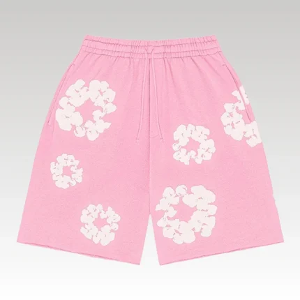 Shorts Denim Tears The Cotton Wreath Pink - Drip Slum