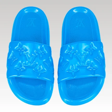 Slide Louis Vuitton Waterfront Azul - Drip Slum