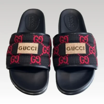 Slides Gucci GG Canvas with Logo Patch GC140 - Drip Slum