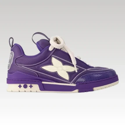 Sneakers Louis Vuitton SKATE Purple Leather Logo - Drip Slum