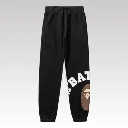 Sweatpants BAPE Ape Head Black BP40 - Drip Slum