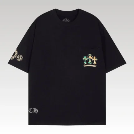 T-Shirt Chrome Hearts Cemetery Cross Logo CH125 - Drip Slum