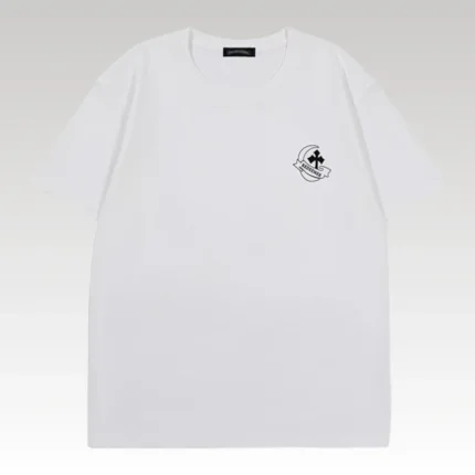T-shirt Chrome Hearts Large Cross White Logo CH016 - Drip Slum