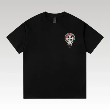 T-shirt Chrome Hearts Multicolor Cross Black CH057 - Drip Slum
