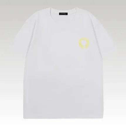 T-shirt Chrome Hearts Yellow Horseshoe White Logo CH021 - Drip Slum