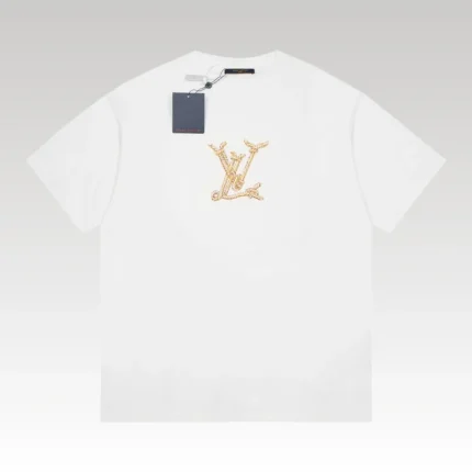 T-shirt Louis Vuitton Rope Logo White LV027 - Drip Slum