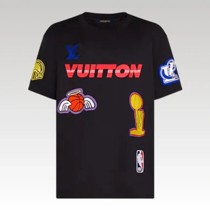 T-shirt Louis Vuitton x NBA Crossover Round Neck Printing - Drip Slum