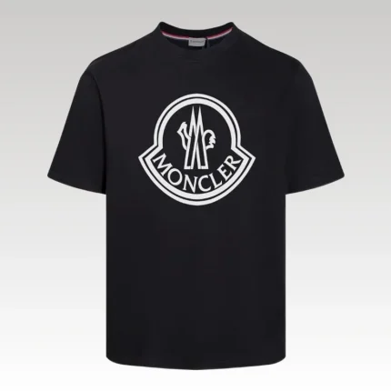 T-shirt Moncler Black Logo MCL029 - Drip Slum