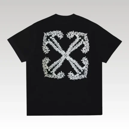 T-shirt Off-White Arrows Logo Black White OFF014 - Drip Slum