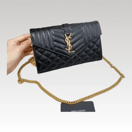 Yves Saint Laurent Small Envelope Chain Wallet YSL012 - Drip Slum